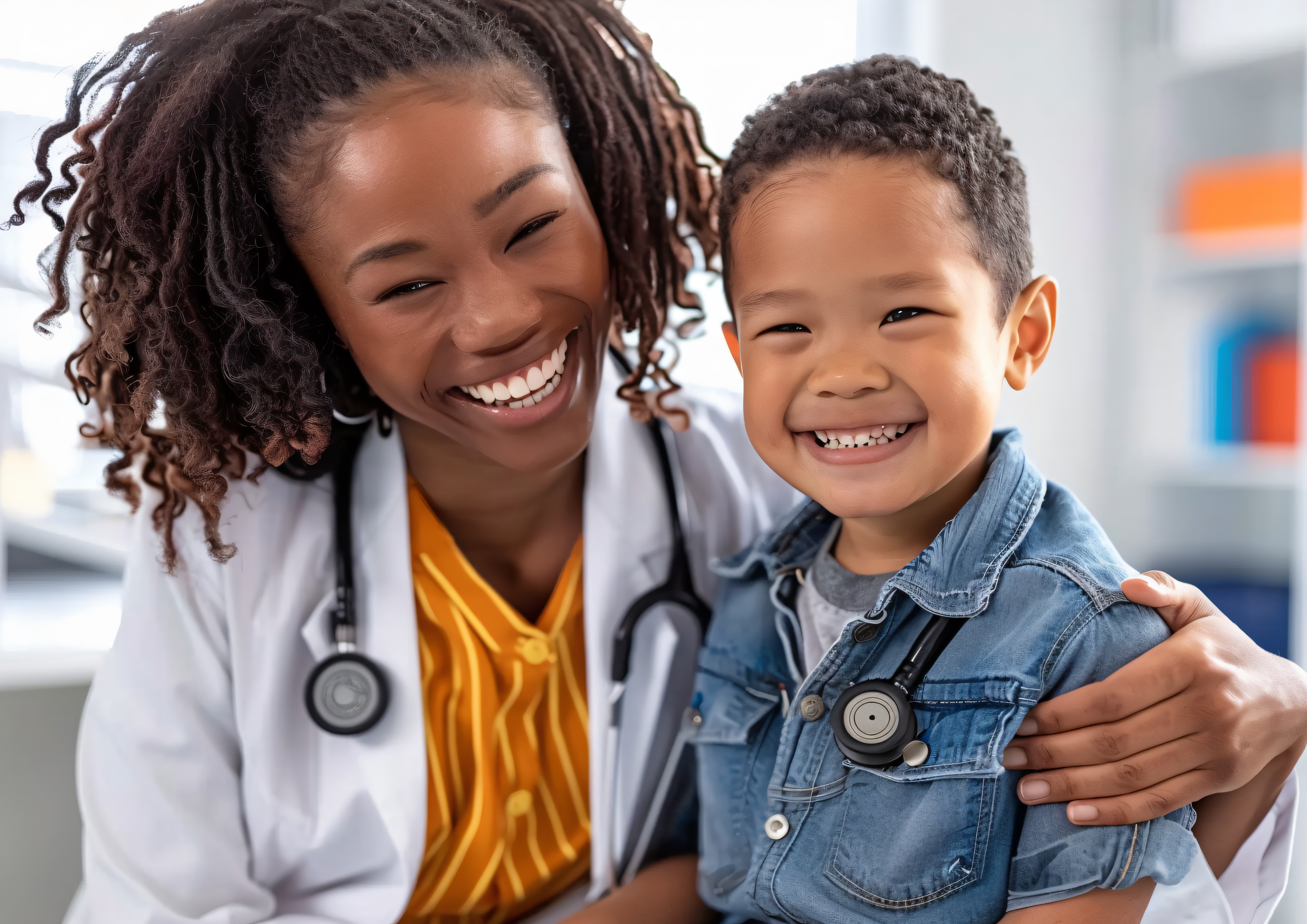 child with a doctor